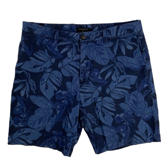 Banana Republic Palm Leaf Printed Shorts - Picture 1 of 8